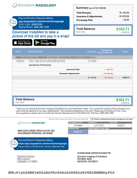 Online Bill Pay | Envision Radiology