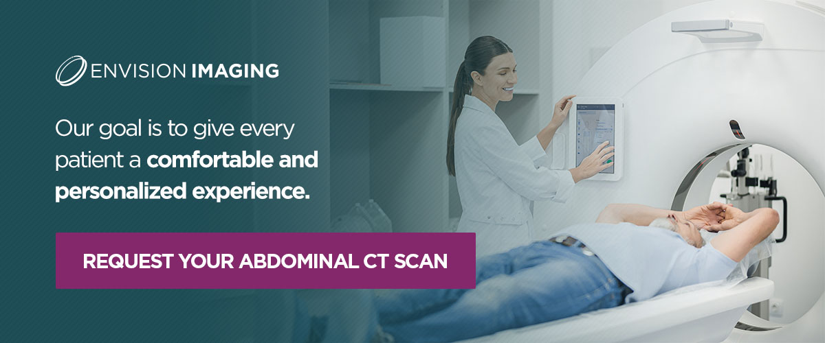 Request your abdominal CT scan with Envision Imaging today